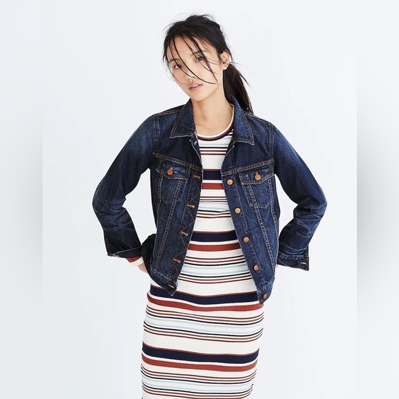 Madewell Women’s‎ The Jean Jacket in Briarwood Wash Size XS - Picture 1 of 8